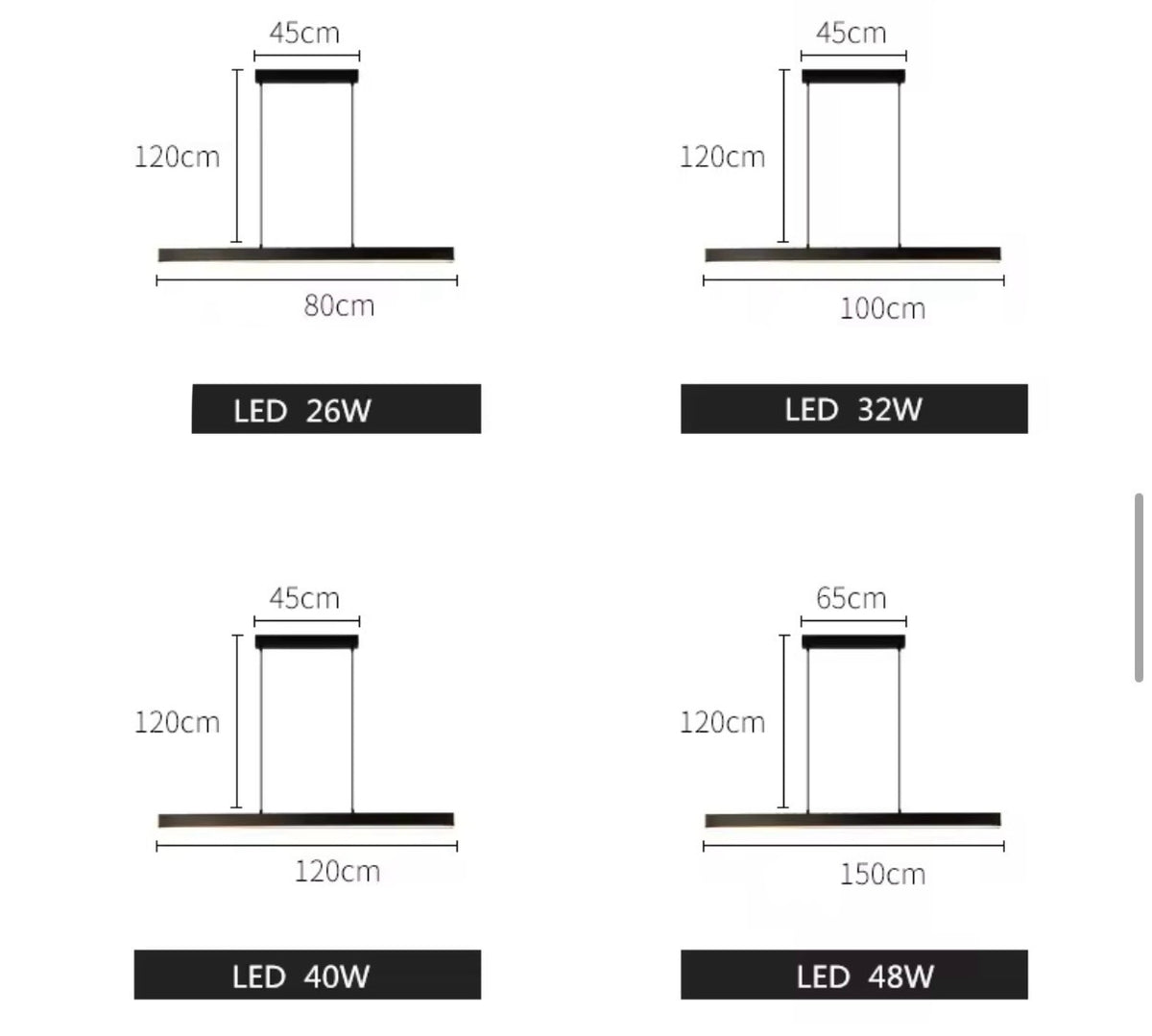 Moderne LED Hängelampe Esstisch