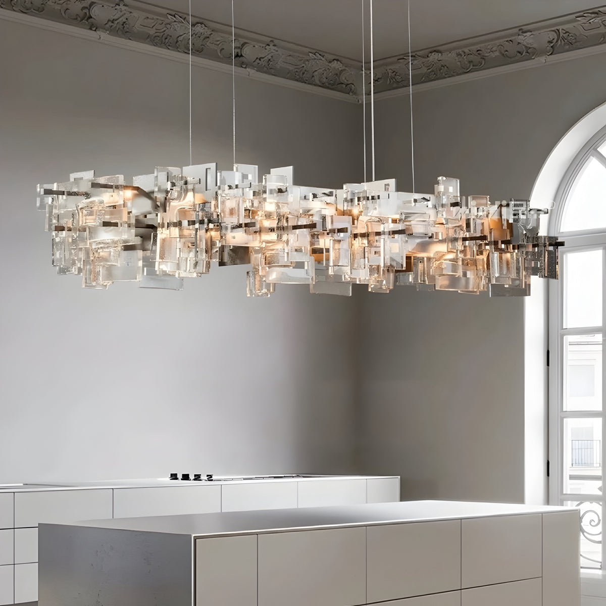 Esstischlampe Cristallo di Gelo - BUYnBLUE 