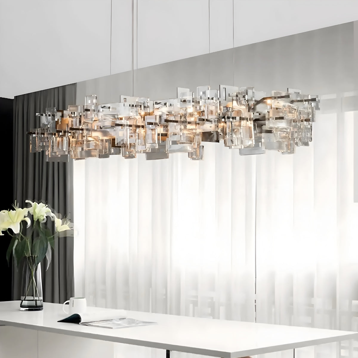 Esstischlampe Cristallo di Gelo - BUYnBLUE 