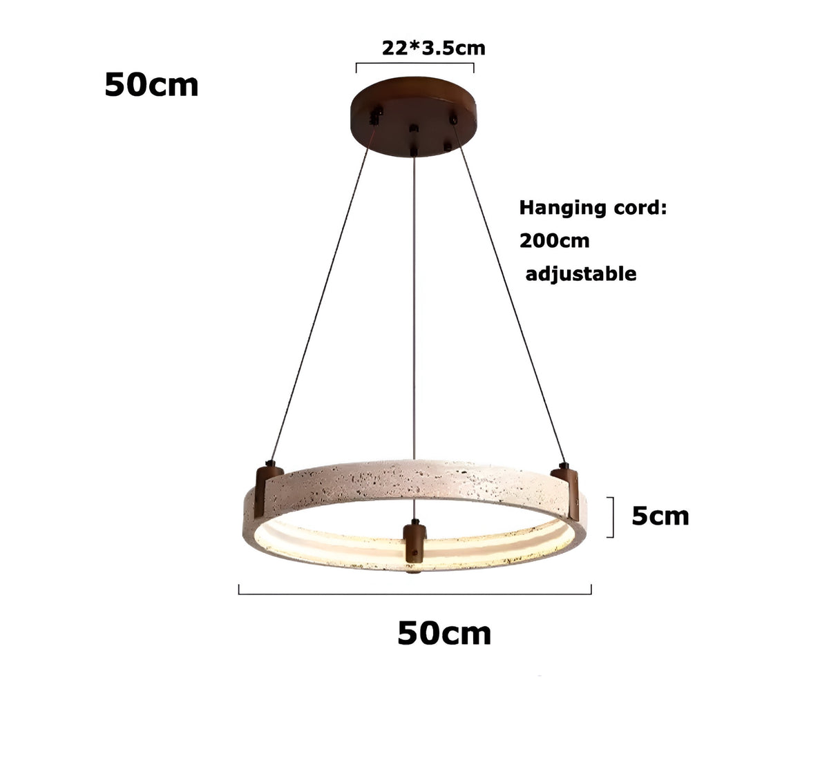 Hängelampe Travertina - BUYnBLUE 