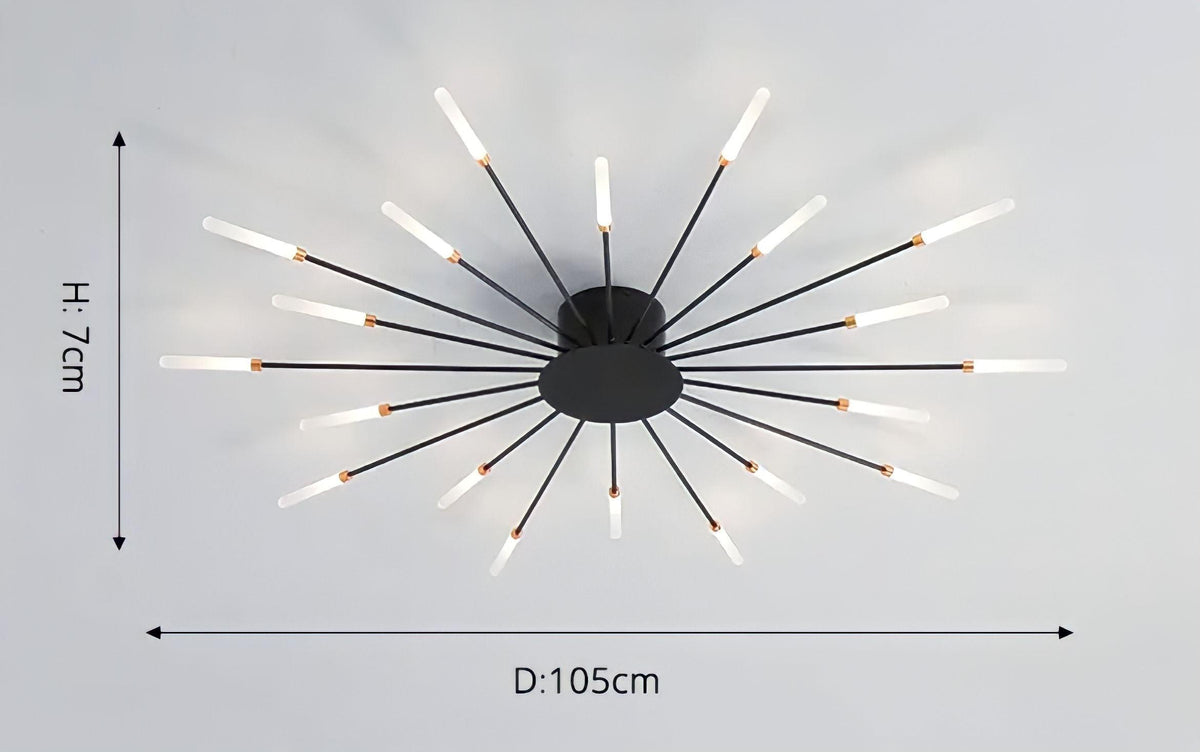 Moderne Deckenlampe im Stacheldesign - BUYnBLUE 