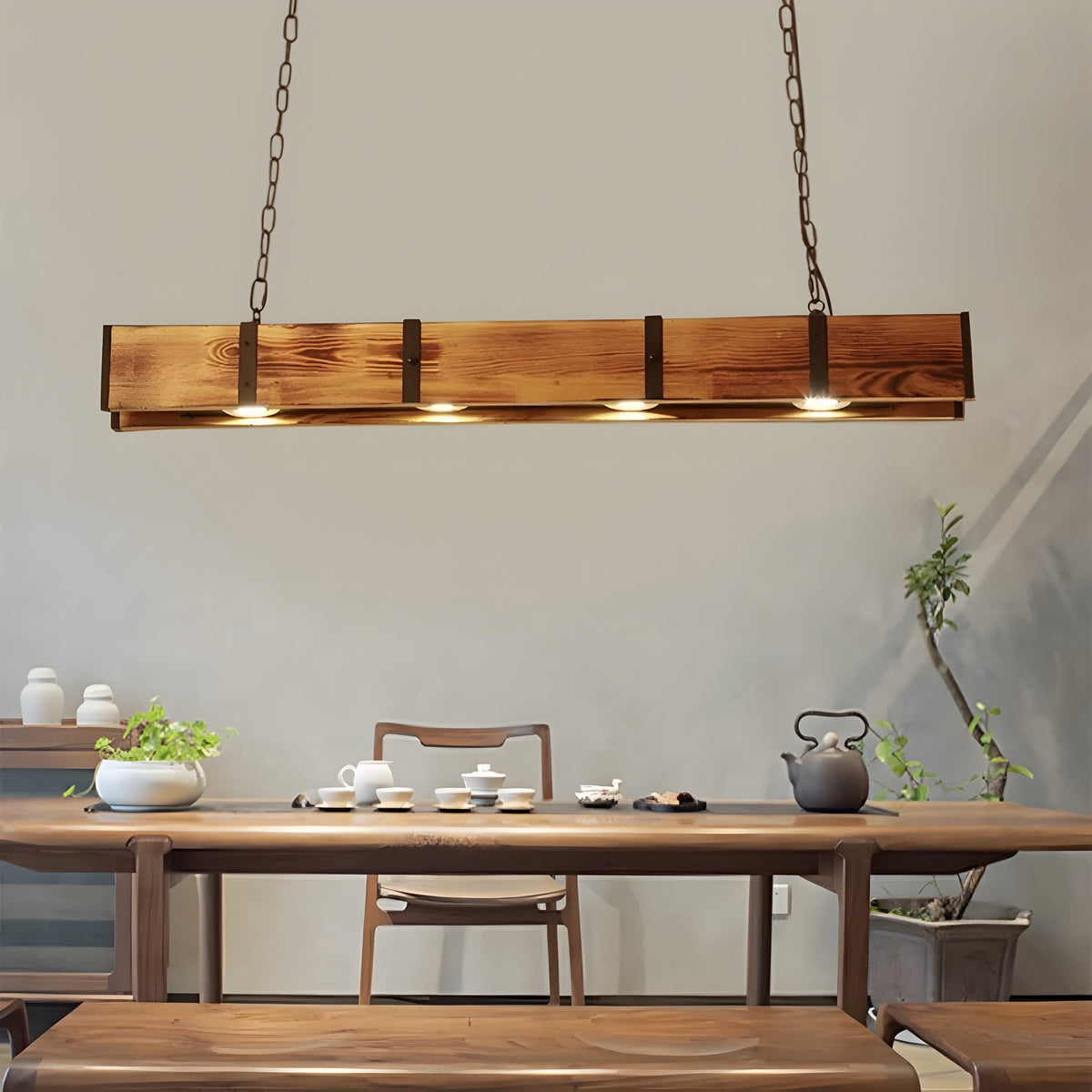 Pendelleuchte Retro Legno - BUYnBLUE 