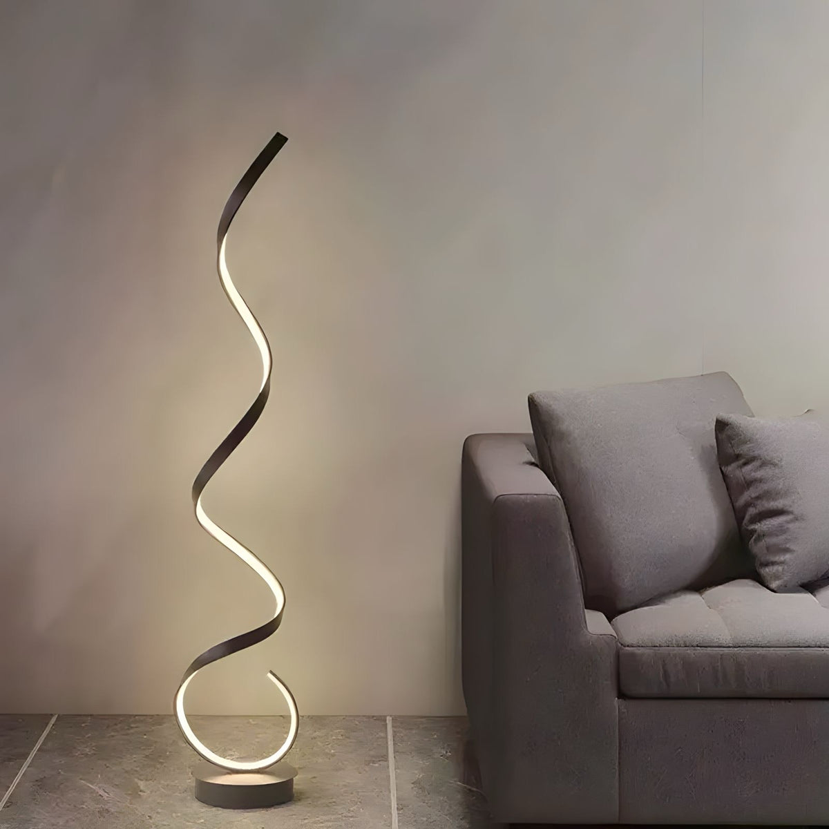 Stehlampe im Spiral Design - BUYnBLUE 