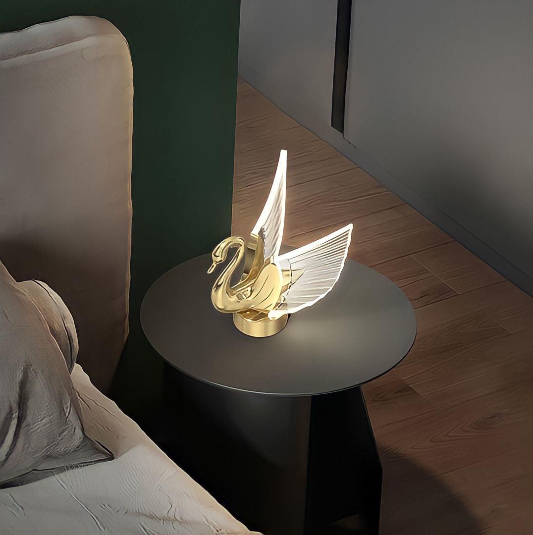 Tischlampe LED in Schwanform - BUYnBLUE 